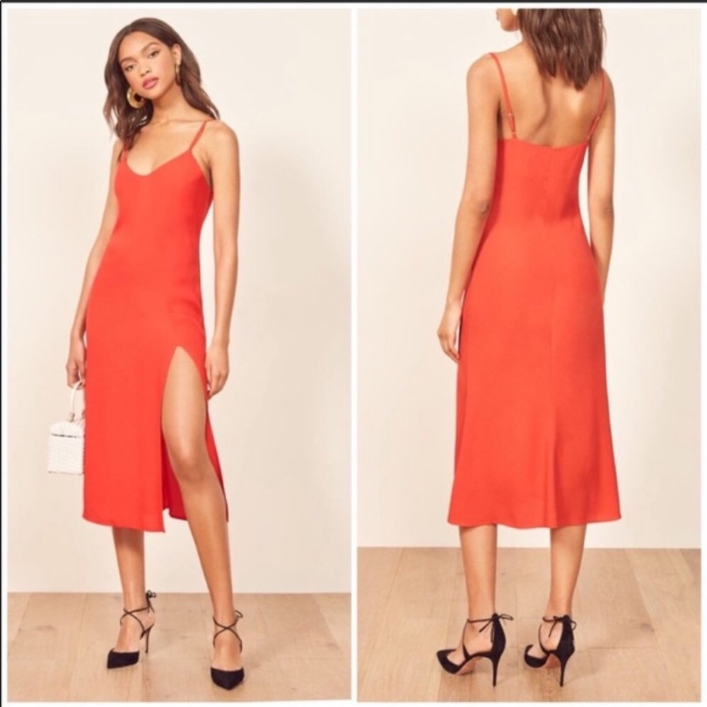 Reformation Crimini dress red size 8